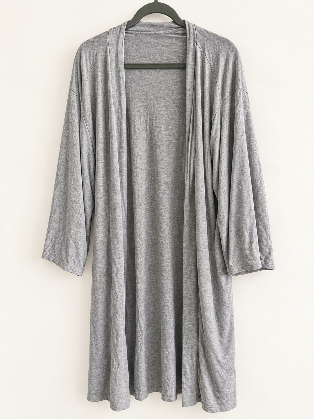 Pink blush Gray Open-Front Lounge Robe